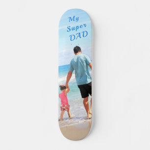 Skateboard de texto fotográfico personalizado - Su