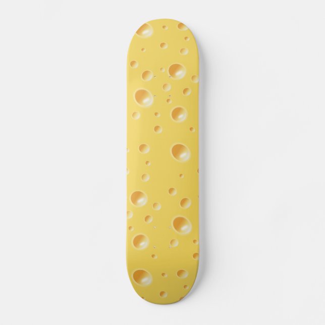 Skateboard de textura de queso amarillo (Anverso)