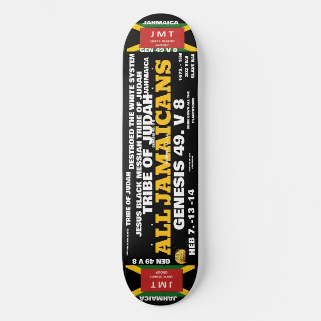 Skateboard de TODOS LOS JAMAIQUINOS (Anverso)