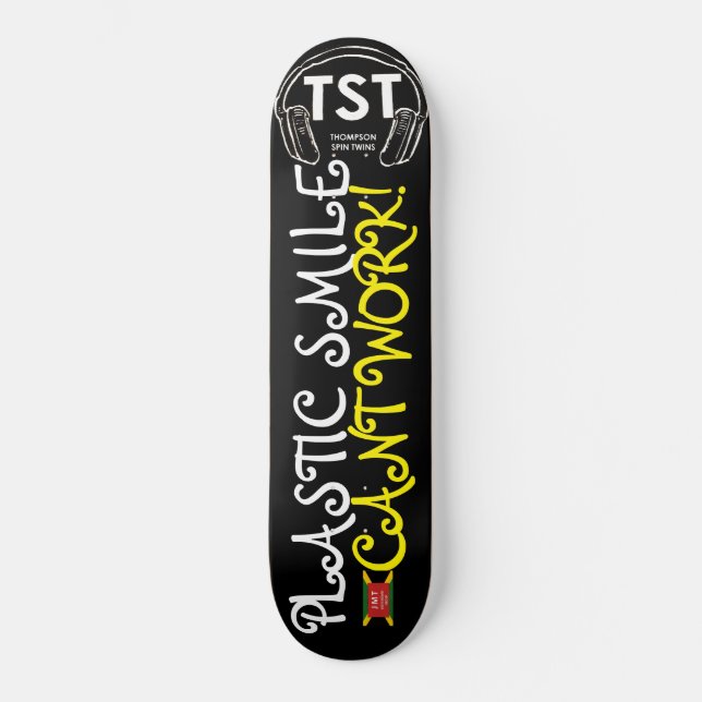 Skateboard de trabajo en carro de SONRISA PLÁSTICA (Anverso)