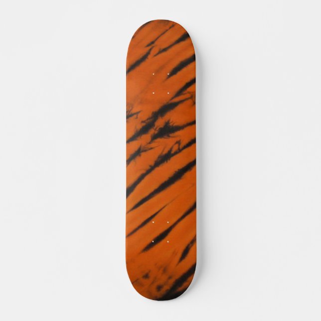 Skateboard de tye de tira negra y Naranja de benga (Anverso )