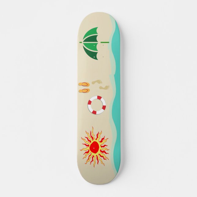 Skateboard de verano divertido (Anverso )