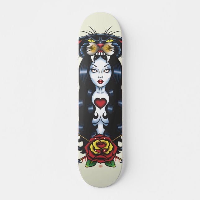 Skateboard 'de ziener' (Anverso )
