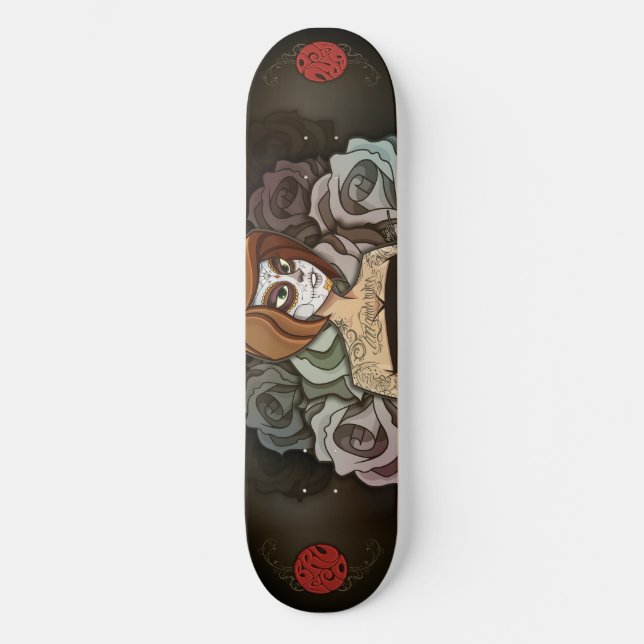 Skateboard Death Femme (Anverso)
