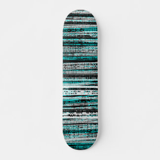 Skateboard Decadencia tecnológica - Blanco y negro sobre el c