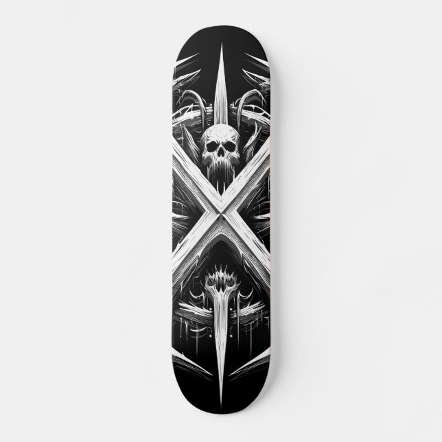Skateboard Decapitador Metalizado de Muerte - Metálicos Metal (Anverso)