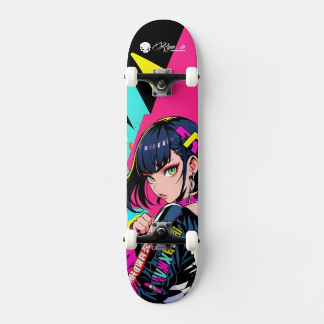 Skateboard Deck - "Respect Women: Oriental Girl" (Anverso)