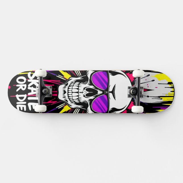 Skateboard Deck 'VIN' - Punk Grunge - SKATE OR DIE (Horz)