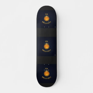 Skateboard Deck with Sol Brillo Sola Logo Inspir