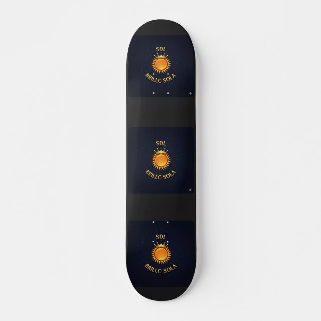 Skateboard Deck with Sol Brillo Sola Logo | Inspir (Anverso )