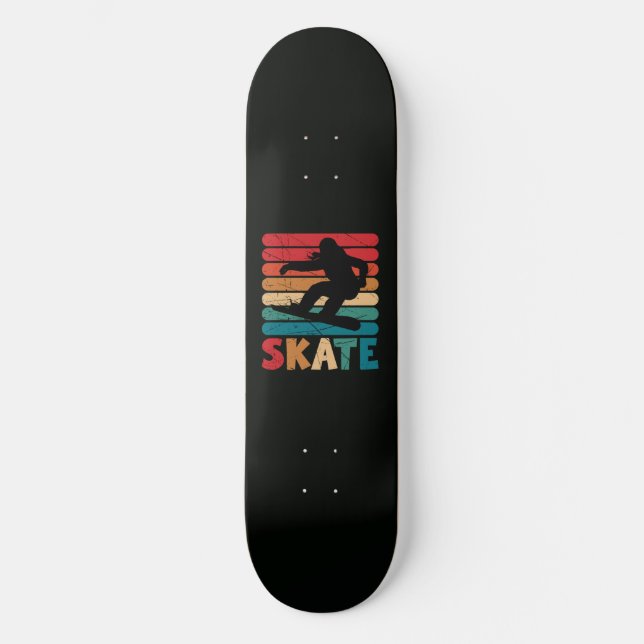 Skateboard Declaración Negra  (Anverso)