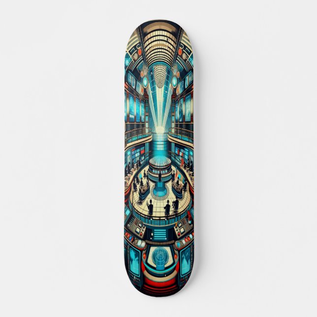 Skateboard "Deco Broadcast Hub Deck" (Anverso )