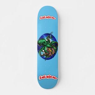 Skateboard Decoración de pulpo de codicia hostil