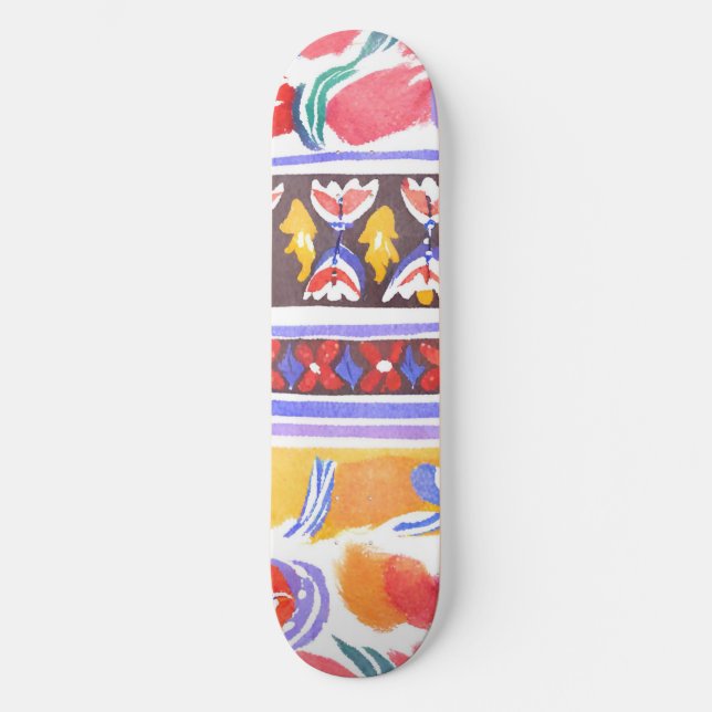 Skateboard decoración tradicional rumana (Anverso)
