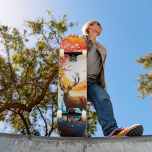 Skateboard Deer silvestre contemporáneo