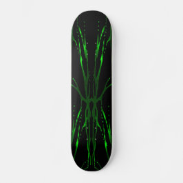 Skateboard Deer Skull Tribal Tattoo - green