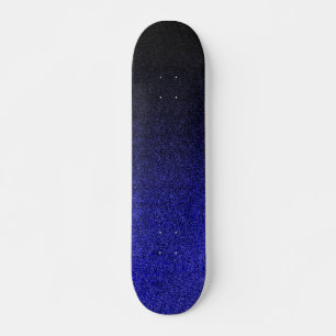 Skateboard Degradado de Purpurina azul y negro