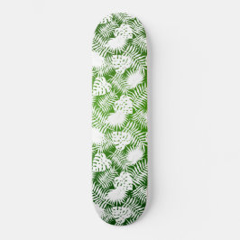 SKATEBOARD DEJA UN PATRÓN SIN MAREAS BLANCO VERDE