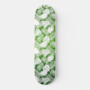 SKATEBOARD DEJA UN PATRÓN SIN MAREAS BLANCO VERDE