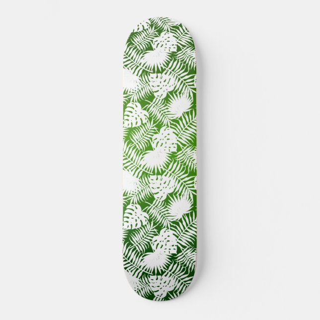 SKATEBOARD DEJA UN PATRÓN SIN MAREAS BLANCO VERDE  (Anverso)