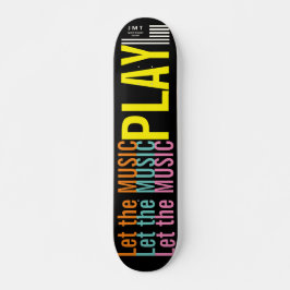 Skateboard DEJAR QUE LA MÚSICA REPRODUZCA JMT 7 3/4" Pestaña