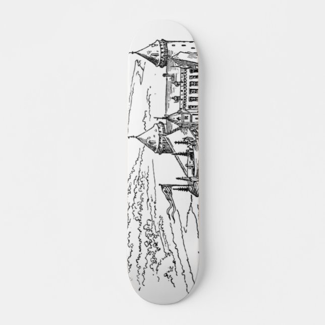 Skateboard del castillo medieval (Anverso )
