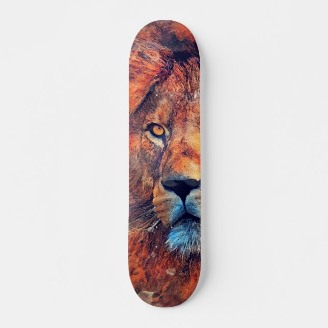 #skateboard del #lion del león del monopatín (Anverso )