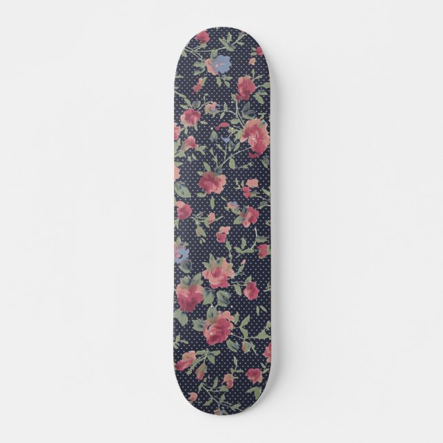 Skateboard del patrón de flor, 73/7" Deck (Anverso )