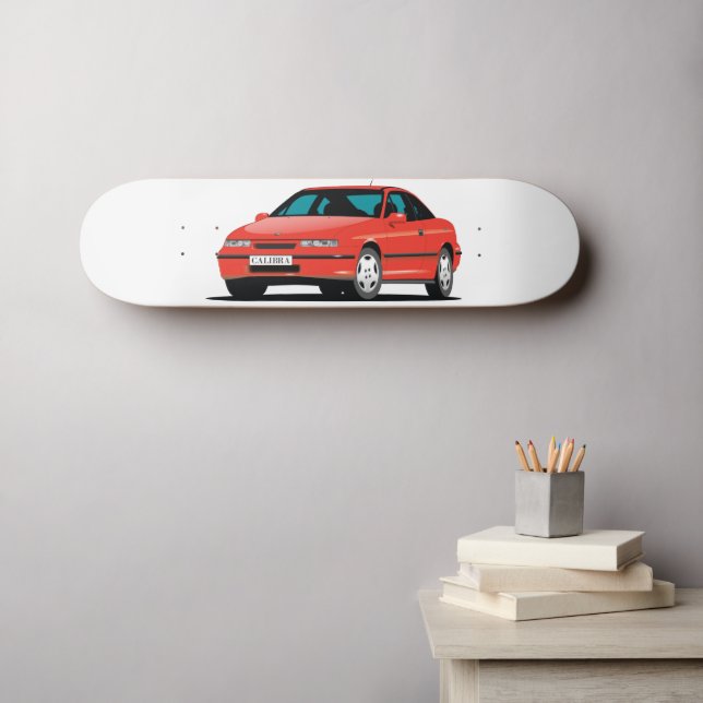Skateboard Delantero rojo Opel Calibra (Arte de pared (horz))