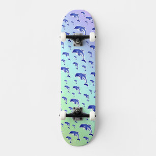 Skateboard delfín, pez, naturaleza, acuático, diseño, hermoso