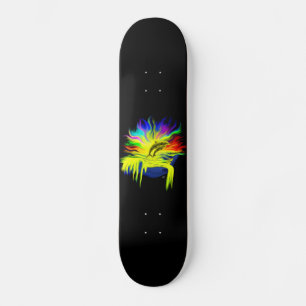 Skateboard Delfines al sol con mano