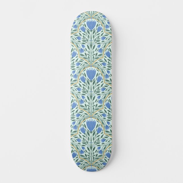 Skateboard Delicadas flores del centeno (Anverso)