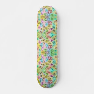 SKATEBOARD DELICIOSO PATRÓN DE POSTRES DE VERANO