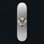 Skateboard Demon Skull Fumador<br><div class="desc">Este diseño se puede personalizar eligiendo la opción personalizar para añadir texto o realizar otros cambios. Si este producto tiene la opción de transferir el diseño a otro artículo, asegúrese de ajustar el diseño para que se ajuste si es necesario. Contáctame en colorflowcreations@gmail.com si deseas tener este diseño en otro...</div>