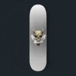 Skateboard Demon Skull Fumador<br><div class="desc">Este diseño se puede personalizar eligiendo la opción personalizar para añadir texto o realizar otros cambios. Si este producto tiene la opción de transferir el diseño a otro artículo, asegúrese de ajustar el diseño para que se ajuste si es necesario. Contáctame en colorflowcreations@gmail.com si deseas tener este diseño en otro...</div>