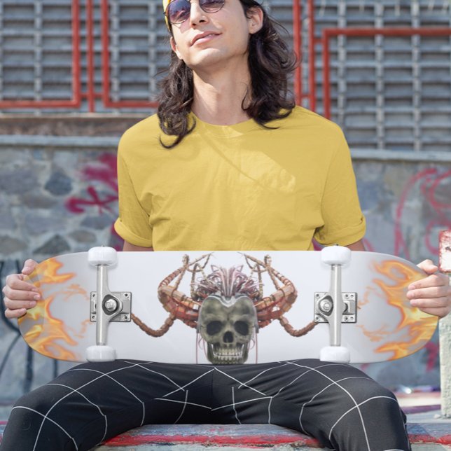 Skateboard Demon Skull Helmet Horns (Subido por el creador)