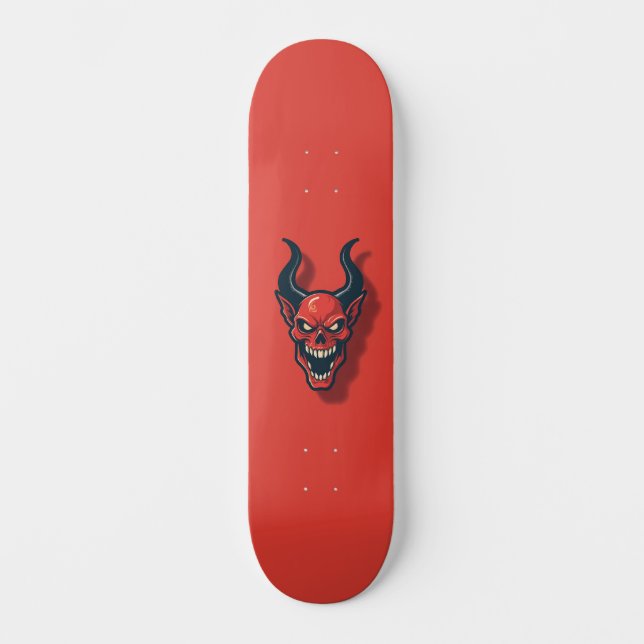 Skateboard Démoniaque rouge  (Anverso)