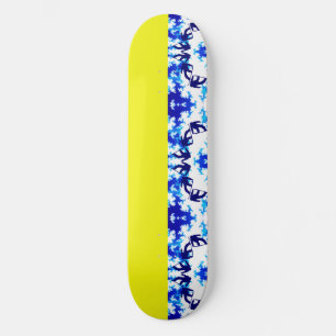 Skateboard Deporte de snowboard azul cielo amarillo