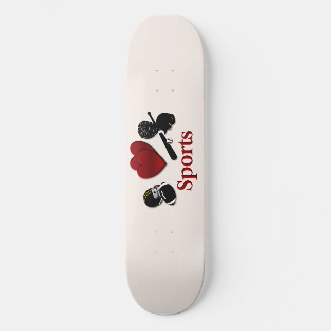 Skateboard Deportes del corazón (Anverso)
