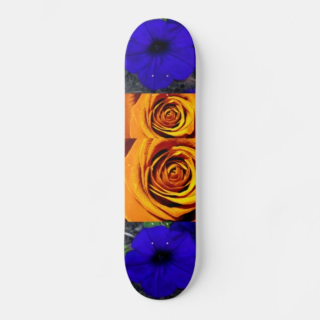 Skateboard Deportes extremos Floral (Anverso)