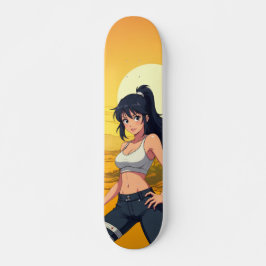 Skateboard Désert Animé Japonais 