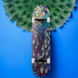 Skateboard Desplome de pavo real
