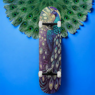 Skateboard Desplome de pavo real