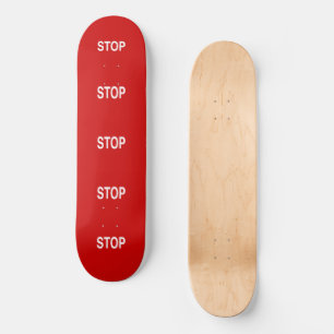 Skateboard Detener Rótulo