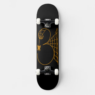 Skateboard Día de Halloween 31 Telarañas