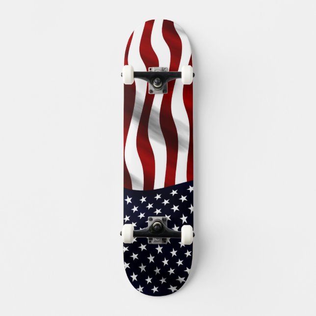 Skateboard Día de la Independencia Patriótica de la Bandera d (Anverso)
