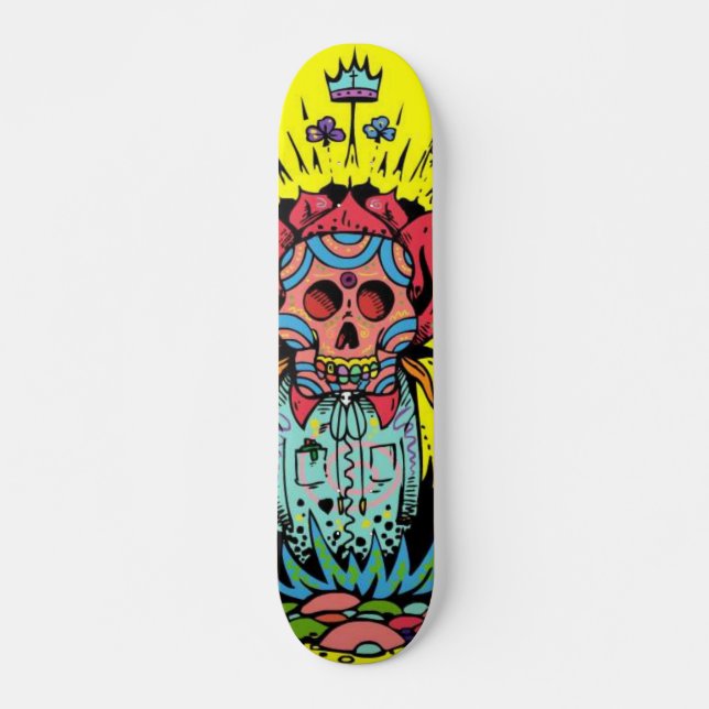 Skateboard Día de los muertos (Anverso )