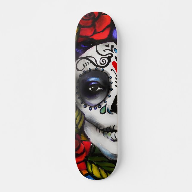 Skateboard Día de los muertos (Anverso )