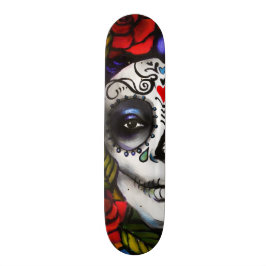 Skateboard Día de los muertos