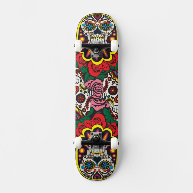 Skateboard Día de los muertos (Anverso)